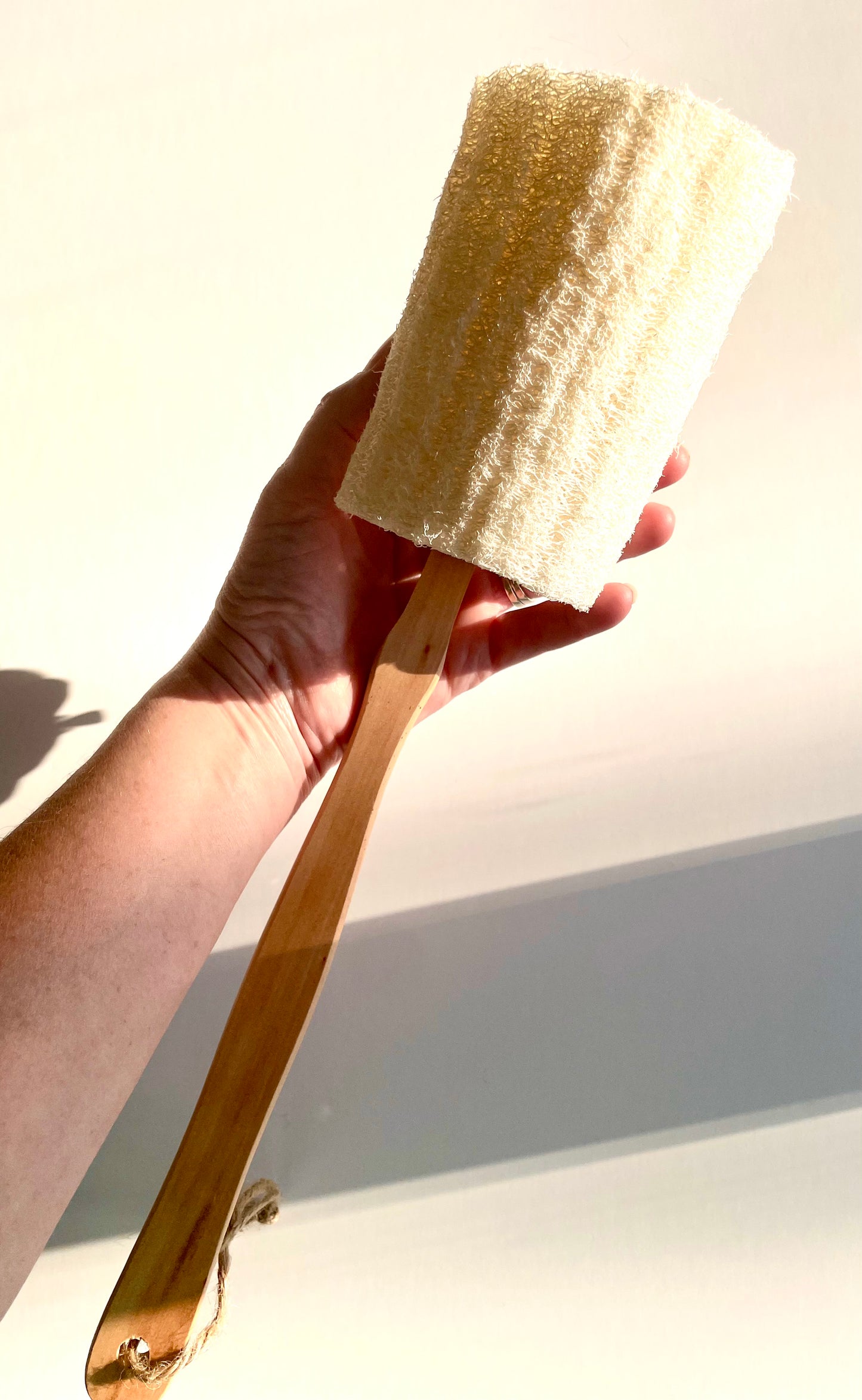 Natural Wood Handle Loofah