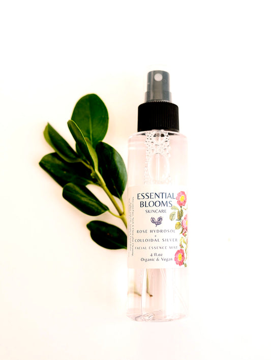 Rose Hydrosol + Colloidal Silver Facial Essence Mist