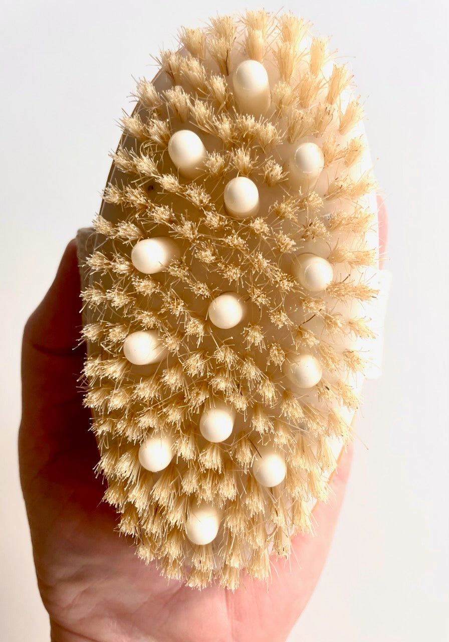 Oval Dry Brush with Massage