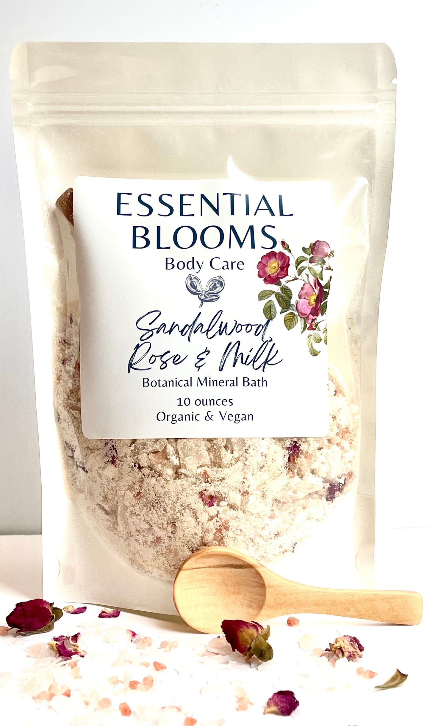 Sandalwood, Rose & Milk Botanical Mineral Bath