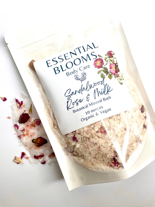 Sandalwood, Rose & Milk Botanical Mineral Bath