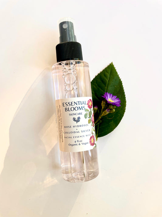 Rose Hydrosol + Colloidal Silver Facial Essence Mist