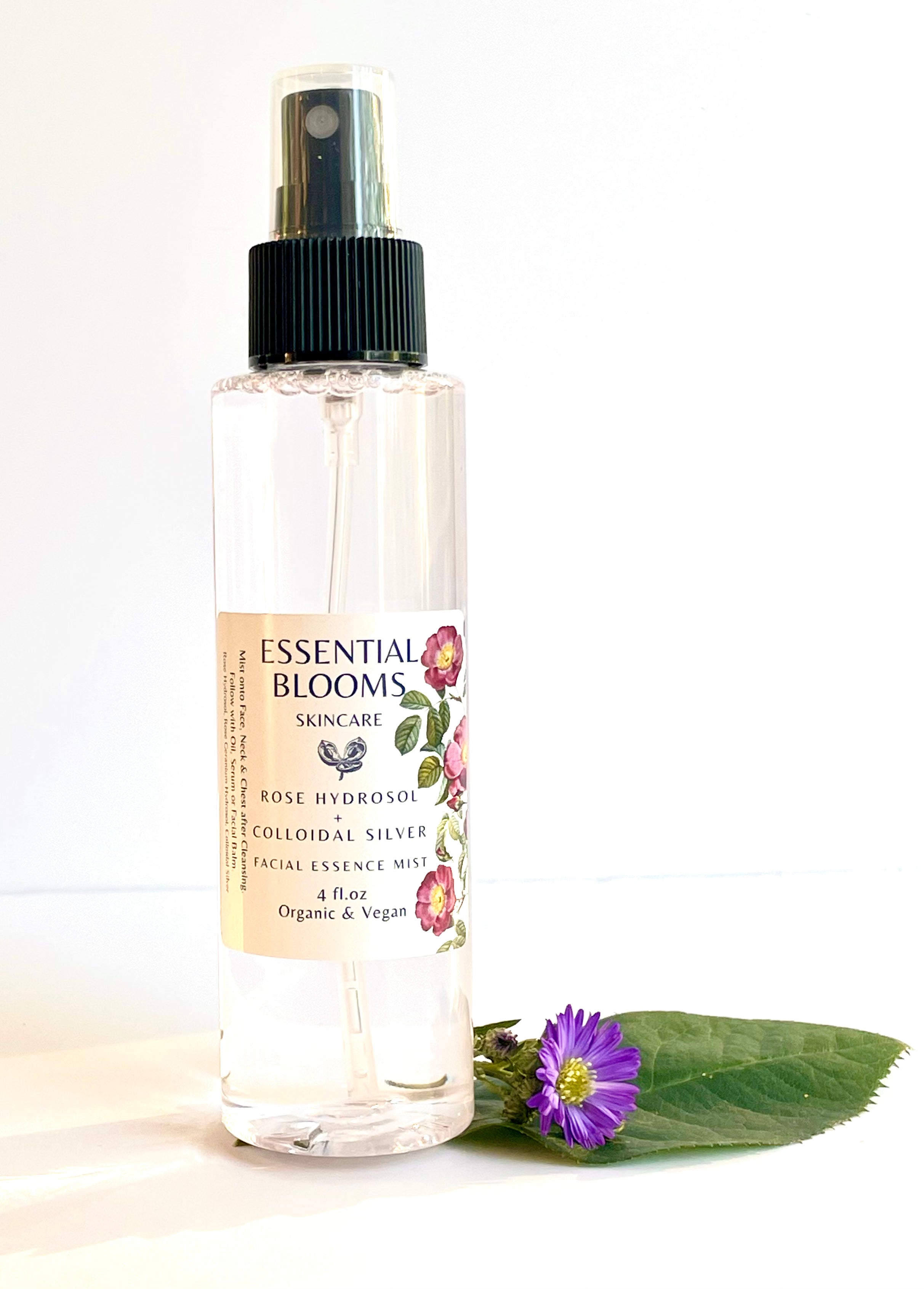 Rose Hydrosol + Colloidal Silver Facial Essence Mist | Essential Blooms ...