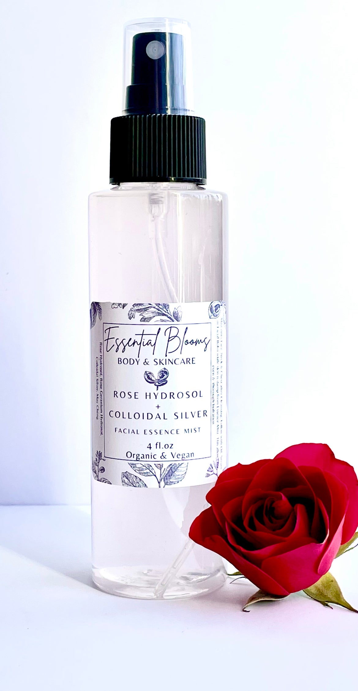 Rose Hydrosol + Colloidal Silver Facial Essence Mist